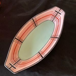 Vintage Art Deco Made in Japan Oval Relish Dish
